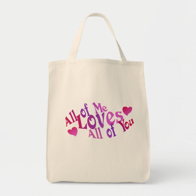 Romantic Quote Tote Bags Valentine Gift (Front)