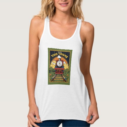 Romantic Rails The Classic Steam Train Tank Top