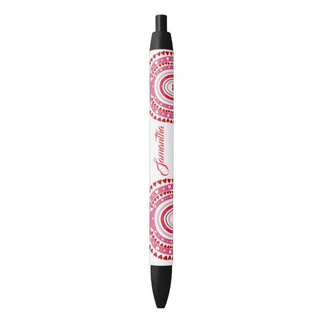 Romantic Rainbow Sweeping Hearts Valentines Day  Pen (Front Vertical)