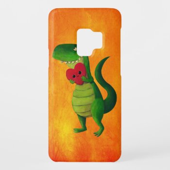 Romantic Rawr Dinosaur Case-mate Samsung Galaxy S9 Case by colonelle at Zazzle