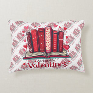 Romantic Reading Vibes Cozy Valentine Gift Accent Pillow