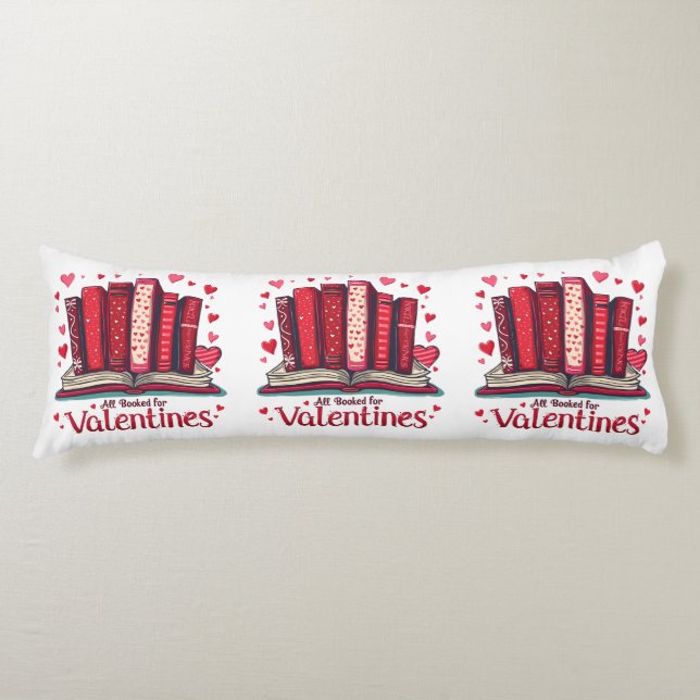 Romantic Reading Vibes Cozy Valentine Gift Body Pillow (Front)