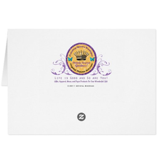 Romantic Reclining Lady Card (Back Horizontal)