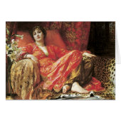 Romantic Reclining Lady Card (Front Horizontal)