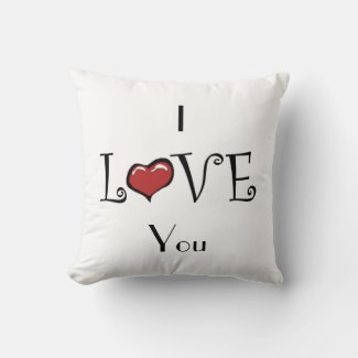 Romantic Red and White I Love You