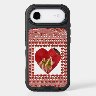 Romantic Red Flower Heart Design 4 Special Moments iPhone 17 Air Case