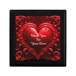 🌸Romantic Red Heart rame Keepsake Storage🌸 Gift Box