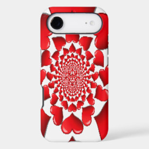 Romantic Red Hearts Pattern Art Print  Achempong iPhone 17 Air Case