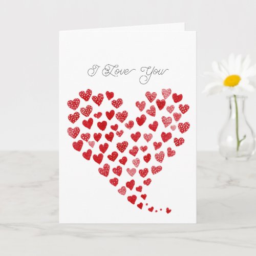 Romantic Red Love Hearts 