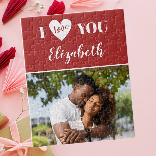 Romantic Red Photo I Love You Valentine's Day