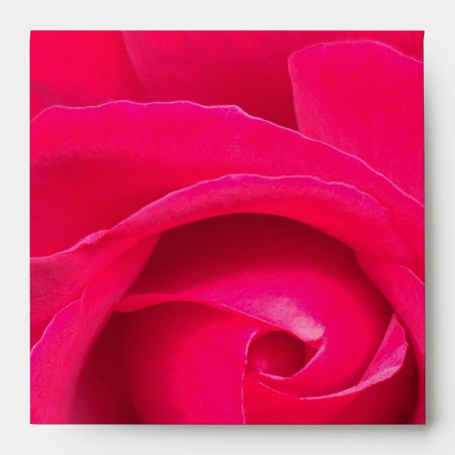 Romantic Red Pink Rose Envelope (Front)