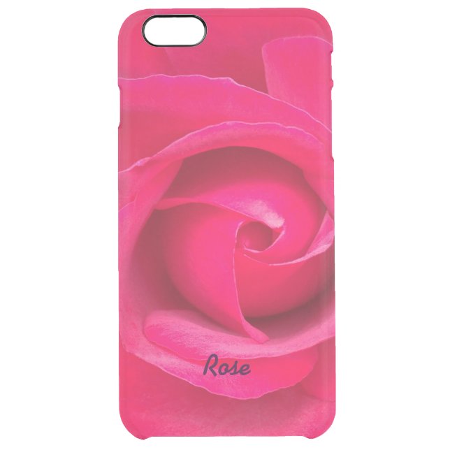 Romantic Red Pink Rose Personalized Uncommon iPhone Case (Back)