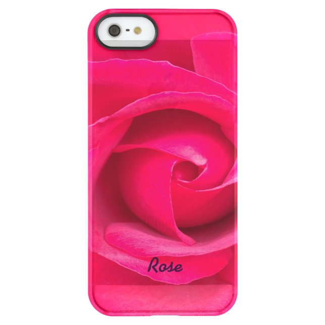 Romantic Red Pink Rose Personalized Uncommon iPhone Case (Back)