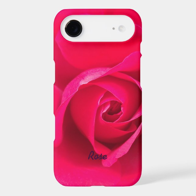 Romantic Red Pink Rose Personalized v2 Case-Mate iPhone Case (Back)