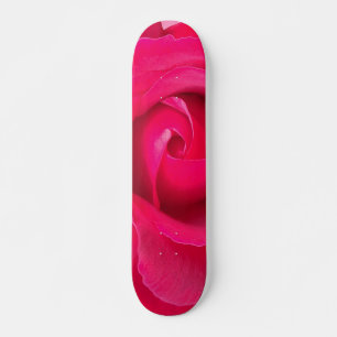 Romantic Red Pink Rose Skateboard Deck