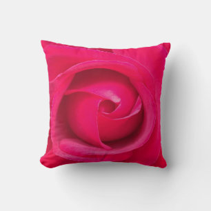 Romantic Red Pink Rose Throw Pillow