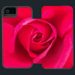 Romantic Red Pink Rose v2 Wallet Case For iPhone SE/5/5s<br><div class="desc">Romantic pink and red rose.</div>
