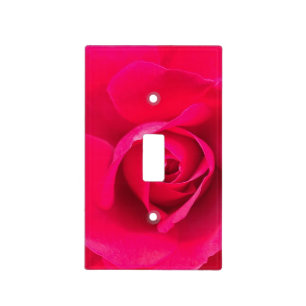 Romantic Red Pink Rose v2 Light Switch Cover