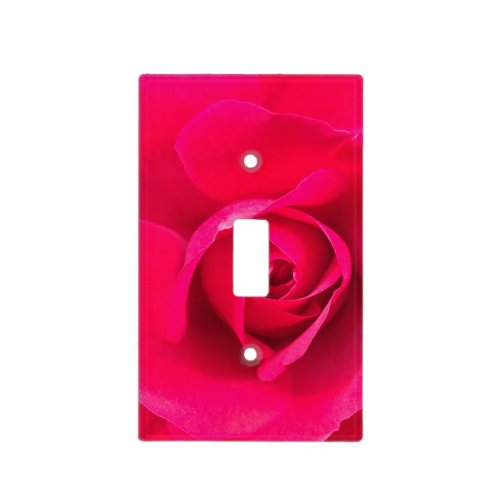 Romantic Red Pink Rose v2 Light Switch Cover