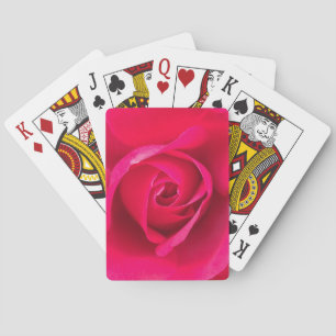 Romantic Red Pink Rose v2 Poker Cards