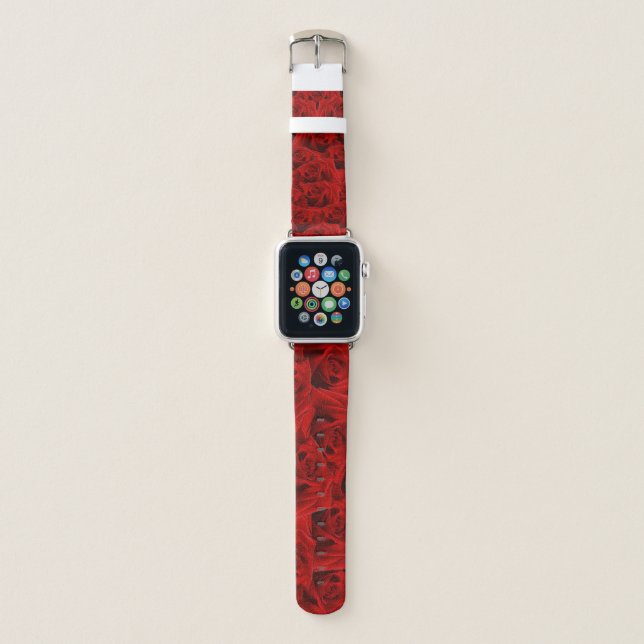 Romantic Red Rose Apple Watch Band (Front)