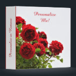 Romantic Red Rose Bouquet Album Personalized 3 Ring Binder<br><div class="desc">A pretty bouquet of red roses fills the cover of a romantic album photo binder to memorialize your keepsake memories. Also, use for your important documents, office presentations, school studies, family photos, scrapbooking, or more with a customized binder & folder. Romantic Red Rose Bouquet Album Personalized 3 Ring Binder. Personalize...</div>