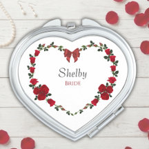 Romantic Red Rose Bride To Be Wedding Gift 
