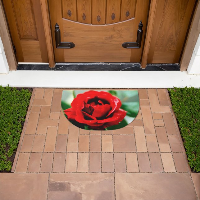 Romantic Red Rose   Doormat (Outdoor)