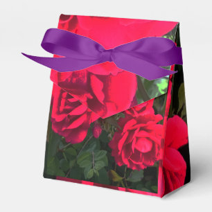 Romantic Red Rose Flower Gift  Favor Boxes