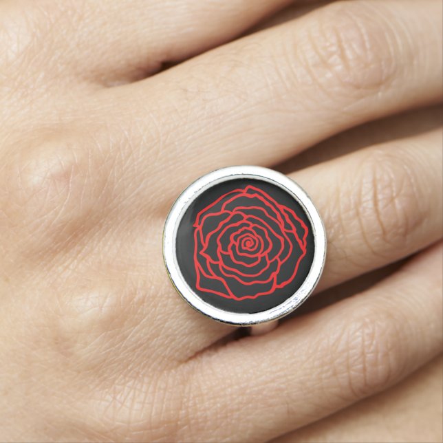 Romantic Red Rose Ring Gift (In Situ)