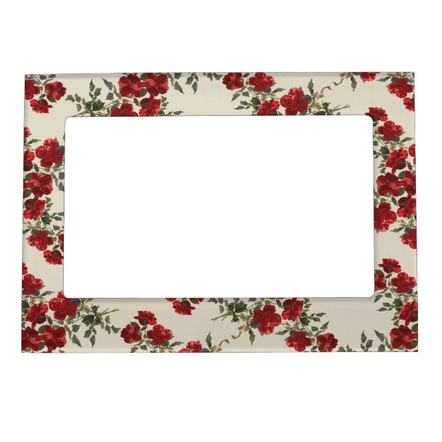 Romantic Red Roses Magnetic Frame (Front)