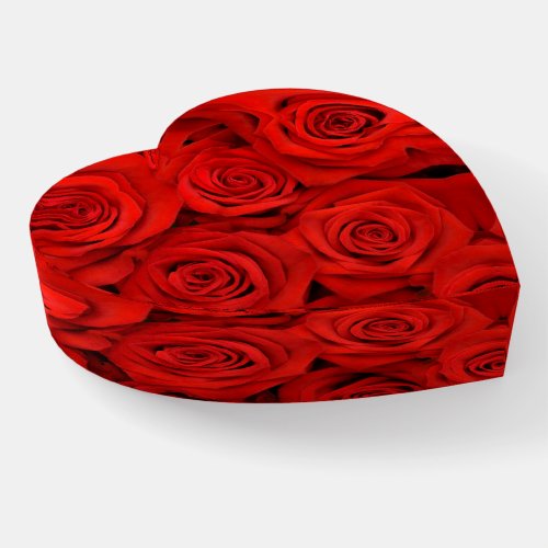 Romantic Red Roses Pattern Paperweight