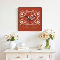 Romantic Red Rust Decade 40 Anniversary Floral