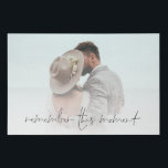 Romantic Remember This Moment Photo Wedding Faux Canvas Print<br><div class="desc">Romantic Remember This Moment Photo Wedding. Simply replace the sample photo with your own favorite of landscape orientation and of high resolution. Romantic saying Remember This Moment is in an elegant set script at the bottom. You can change the color of this text if necessary to better suit your photo...</div>