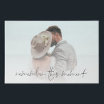Romantic Remember This Moment Photo Wedding Faux Canvas Print<br><div class="desc">Romantic Remember This Moment Photo Wedding. Simply replace the sample photo with your own favorite of landscape orientation and of high resolution. Romantic saying Remember This Moment is in an elegant set script at the bottom. You can change the color of this text if necessary to better suit your photo...</div>