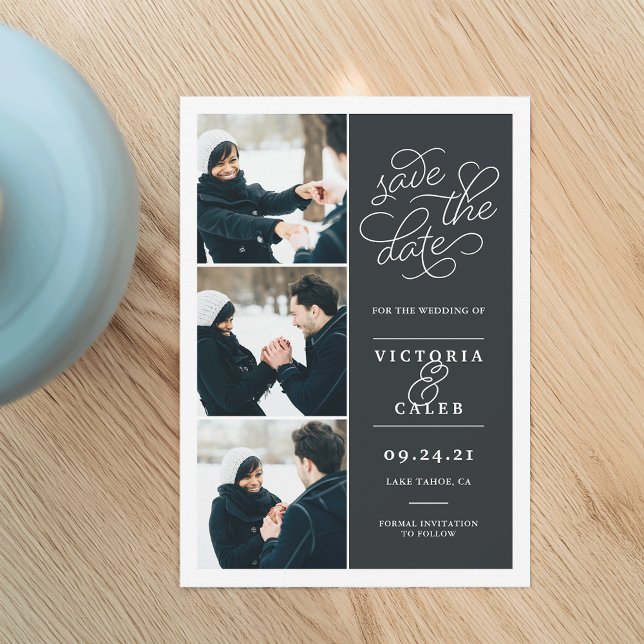 Romantic Request | Photo Collage Save the Date (Creator Uploaded)