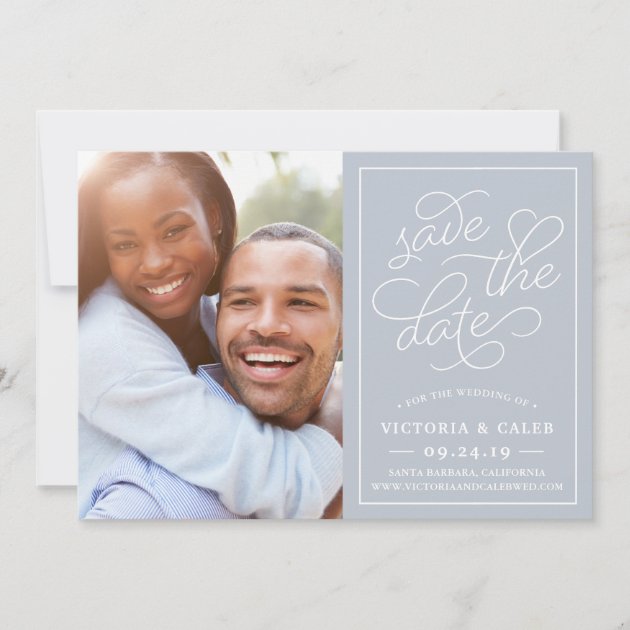 Romantic Request | Photo Save The Date Card