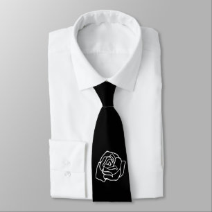 Romantic Retro Rose Tie
