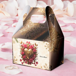 "Romantic Rose Bloom" Favor Boxes