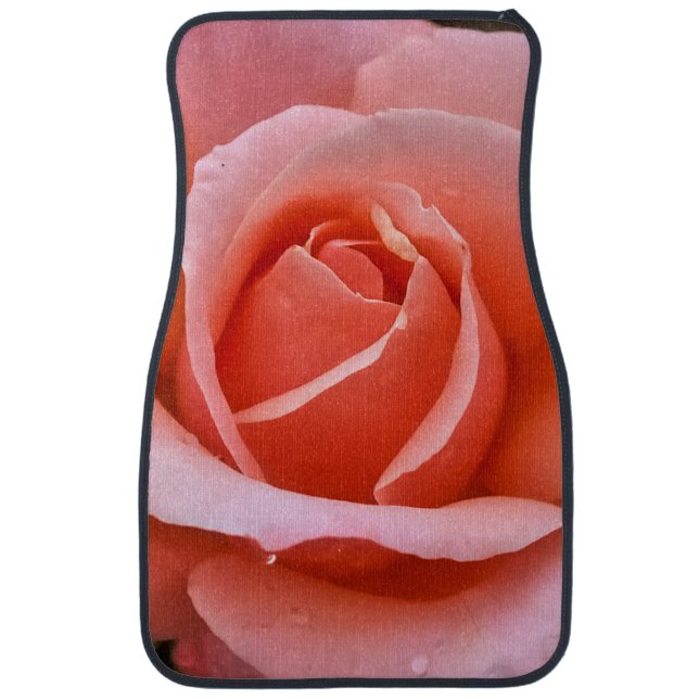 Romantic Rose Botanical Art Print Car Floor Mat (Front)