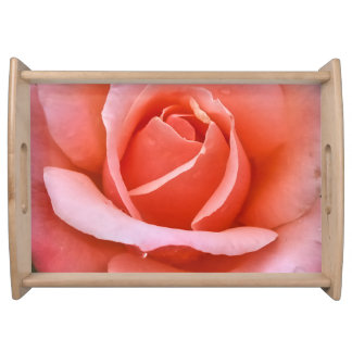 Romantic Rose Botanical Art Print Serving Tray