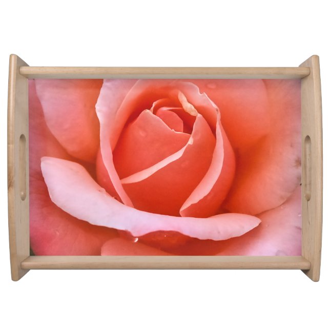 Romantic Rose Botanical Art Print Serving Tray (Front)