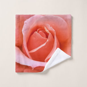 Romantic Rose Botanical Art Print Wash Cloth