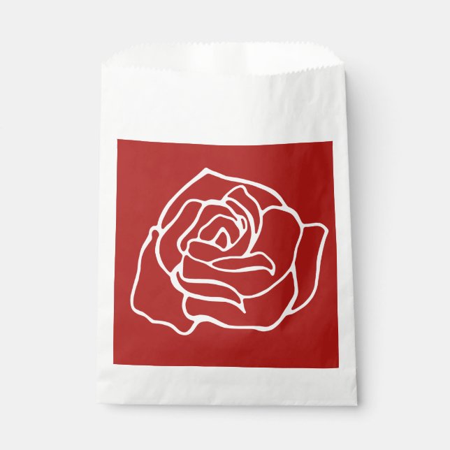  Romantic Rose Candy Favor Bag (Front)