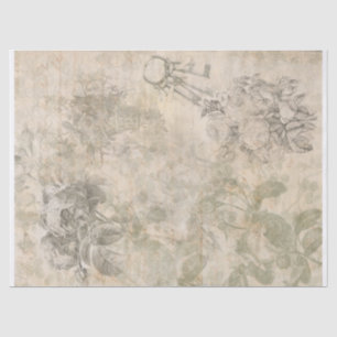 Romantic rose decoupage paper