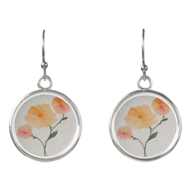 Romantic Rose Earrings (Front)