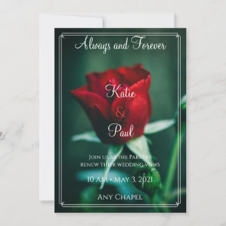 Romantic Rose | Elegant Floral wedding Invitation