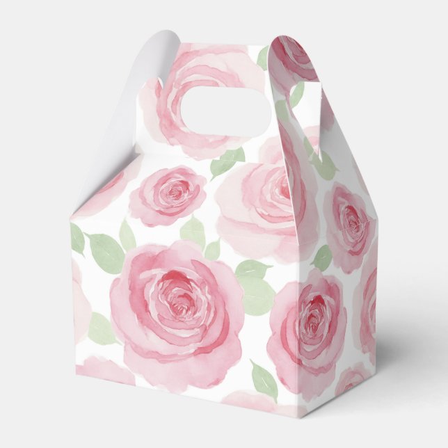 Romantic Rose Favor Box (Front Side)