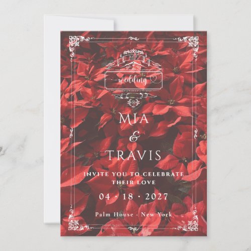 Romantic Rose | Floral Elegant l Editable Wedding Invitation