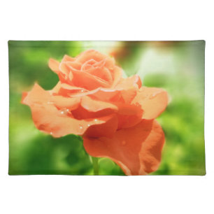 Romantic Rose Flowers #2 Cloth Placemat
